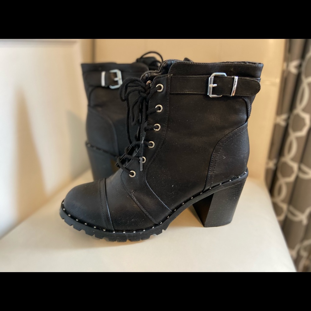 Studded Combat Boots